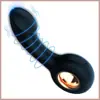 Vibrador Anal de Ponta Plana, Bastão Vibratório, Plug Anal Elétrico, Dupla Utilização para Vagina e Ânus, Brinquedo Sexual Adulto para Homens e Mulheres, 120/Caixa