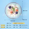 Imanes para Refrigerador de Cuenco de Imitación de Vidrio de Enfriamiento Creativo Premium, Frutas Blancas, Sopa de Miel, Pastillas Refrigerantes y Otras Decoraciones Interiores de Resina para Sopas Refrigerantes