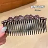 Peine de Flequillo Estilo Coreano, Peine de Peinar con Pedrería de Gama Alta Personalizado de Fábrica para Mujeres, Pinza para el Cabello para Fijar los Pelos Sueltos en la Parte Posterior de la Cabeza