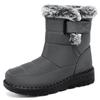 JinshiyuanZapatos de Algodón de Invierno para Mujer Transfronterizos Talla Grande Procesamiento de Zapatos de Algodón Personalizados Botas Altas Engrosadas de Terciopelo Botas de Nieve para Mujer