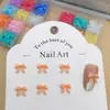 Joias para Manicure em Resina Creme Laço Joias para Unhas DIY Brincos Capa de Celular Acessórios de Unha Vestíveis