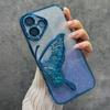Funda de Teléfono Apple iPhone 16 Pro Max de TPU, Galvanizada con Arena Movediza y Brillo de Mariposa, Cobertura Total, Antigolpes y Anticaídas 15