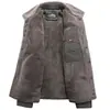 Ropa de Algodón Acolchada para Hombre Otoño e Invierno Solapa de Terciopelo Gruesa Corta Cálida Chaqueta de Algodón Acolchada de Terciopelo de Cordero Abrigo para Hombre 3166