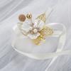 Dama de honra Flor de pulso Noiva Irmãs Grupo Mão Flor Mori Coreano Casamento Pulseira de casamento Pai Noivo Padrinho Broche