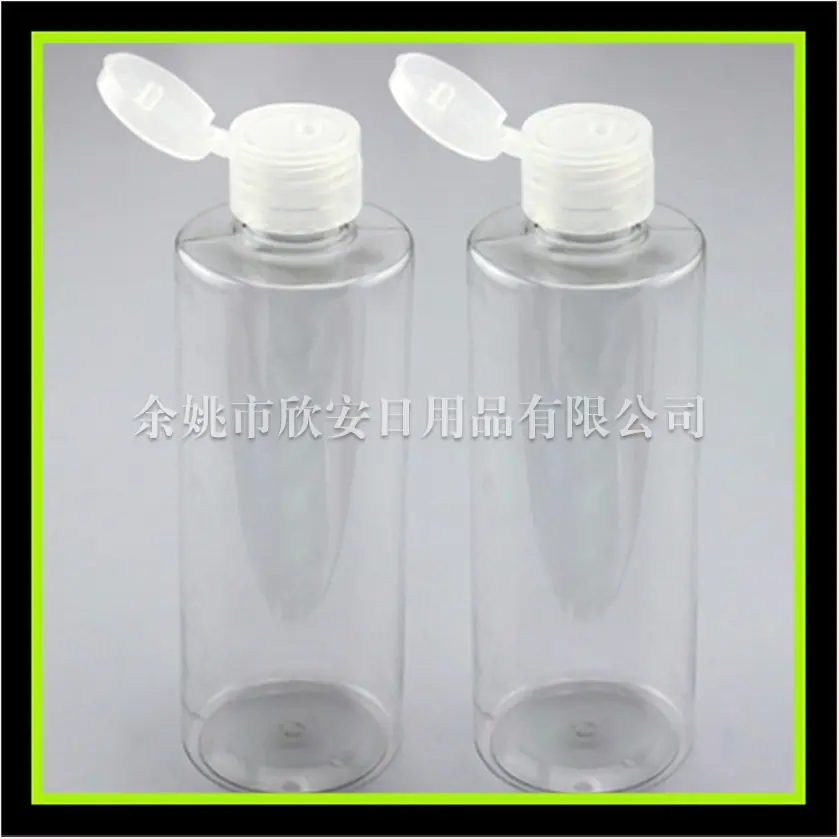 250ml平 肩翻盖瓶 透明