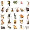 50 adesivos transparentes realistas de animais para decoração transfronteiriça de garrafas de água, malas, computadores, dioramas, agendas e materiais de aprendizagem infantil