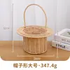Cesta de Flores de Rattan Sintético de Mão Cesta de Piquenique para Frutas Cesta de Flores para Floricultura Cesta Decorativa de Armazenamento Cesta de Flores para Presente