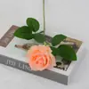 Rosas Artificiales de Terciopelo para Decoraciones de Boda, Flores Falsas, Rosas Búlgaras Transfronterizas, Flores Artificiales para el Día de San Valentín al por Mayor