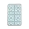 Ventosas de Silicone Dupla Face em Estoque do Fabricante, 24 Ventosas Retangulares com Forte Adesão em Ambos os Lados