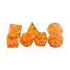 Factory Direct Supply Multi-Surface pontiagudo resina jogo de tabuleiro DND sete peças pacote 4-20 superfície correndo grupo dados dados transparentes