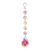 Colgante transfronterizo de cinco cuentas octogonales de Amazon, atrapasol, color AB, para árbol de Navidad, boda, jardinería, decoración.