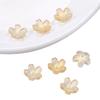 Cuentas de flores puntiagudas con degradado de vidrio, cuentas de flor de cerezo de vidrio, pulseras DIY hechas a mano, material para sombreros, accesorios de joyería