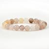 Pulseira Chinesa Nova Colorável Conta Redonda de 8mm Pulseira de Pedra Natural Conta de Ágata Cristal Turmalina Pulseira para Homens e Mulheres