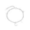 Venta al por mayor de fábrica versión coreana de la pulsera de doble capa de estrella y luna de Mori para mujer diseño nicho ins estrella y luna Pulsera de Estrella