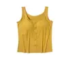 Camisola de modal para mujer, fina y versátil, con copas incorporadas, top corto tipo tubo cruzado