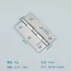 Bisagra Plana de Acero Inoxidable para Puertas y Ventanas, Micro Bisagra Silenciosa, Bisagra Plegable para Puertas de Gabinete, Mini Bisagra Plegable Engrosada