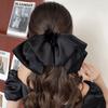 Pinza Negra de Lazo Sentido de Alta Gama Exquisito Todo Combinable Pasador de Cinta para el Cabello para Mujer Parte Trasera de la Cabeza Nicho Lujo Ligero Tocado Venta al por Mayor