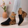 Zapatos de Moda Versátiles y Cómodos para Mujer Primavera y Otoño 2025 Diseño Nicho Casual Punta Afilada Tacón Grueso Zapatos de Mujer