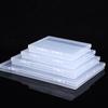 Caja de almacenamiento de archivos de plástico transparente rectangular de Amazon de 1,7 cm para escritorio, factura, tarjetas, papelería, organizadora