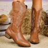Otoño 2026 Nuevo Llegado Comercio Exterior Tallas Grandes Mujer Casual Cómodo Estilo Europeo Americano Moda Ropa Exterior Botas Puntiagudas Talla Única