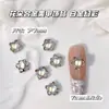 Série Floral Colorida Acessórios de Liga para Nail Art Decorações de Unha Flor Tulipa Decoração DIY