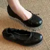 Zapatos bajos estilo ballet con lazo para mujer, zapatos planos de suela blanda que no cansan los pies, zapatos tipo abuela sin cordones, zapatos mecedores