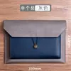 Maletín de Cuero Transfronterizo Bolsa para Documentos A4 Carpeta para Archivos Bolsa de Materiales Maletín para Documentos Oficiales de Negocios Bolsa para Almacenamiento de Recibos Identificación