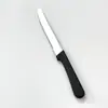 Cuchillo para Bistec de Acero Inoxidable con Mango de Plástico Negro, Cuchillo para Bistec con Filo Dentado Fino, Amazon