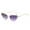 Gafas de Sol de Moda Transfronteriza con Adorno Ojo de Gato, Gafas de Sol de Moda para Concierto, Nuevas Gafas Triangulares Sin Montura