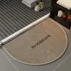 Alfombra antideslizante para baño tejida de lino, alfombrilla absorbente para el suelo para la entrada del baño y el lavabo, alfombrilla para los pies del inodoro, alfombra anticaídas
