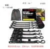 Cintas de Amarração Rachetáveis Personalizáveis, Pacote com 4, 2,5 cm X 3 m 544 kg Rachet Self-Retracting de Alta Resistência