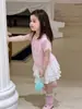 Conjunto de Ropa para Niñas, Estilo Delgado de Verano, Atuendo Casual Elegante para Niños, Vestido Camiseta de Manga Corta para Bebé Clase A