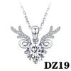 Collar de moissanita de imitación de 2 quilates para mujer, chapado en platino PT950, cadena de clavícula con colgante de ocho corazones y ocho flechas de circonita.
