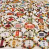 Pulsera de cerámica de Jingdezhen, nueva y que no se decolora, para estudiantes mujeres, pulsera de cuentas de estilo antiguo, pulsera de cerámica fresca y moderna