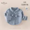 Novedades de Otoño Ropa para Bebés y Niñas Pequeñas Clase A Suave Cómoda Versátil Transpirable Tejido de Punto Top Prendas de Abrigo