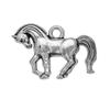 Colgante DIY de gran venta europeo y americano, pequeños accesorios, colgante de caballo de aleación de zinc vintage, collar hecho a mano, llavero, colgante de bolso.