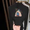 Camiseta térmica de forro polar para niñas, con volantes, para usar debajo, nuevo estilo otoño e invierno 2026, para niños mayores, top de manga larga, camiseta de cuello medio alto