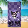 Nueva Toalla de Playa Estampada de Venta Caliente Transfronteriza Stitch Kuromi Toalla de Playa Toalla de Dibujos Animados para Niños Venta al por Mayor Paño de Toalla