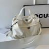 Bolsa para hombre de gran capacidad bolsa de compras bolsa de hombro bolsa tote portátil para mujer conjunto estilo coreano moderno genial estudiante clase bolsa de mensajero