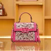 Bolso de Moda 2025 Nuevo Estilo Europeo y Americano con Pedrería, Bolso Cuadrado Pequeño Tejido de Alta Resistencia, Bolso Cruzado de Lujo Ligero, Bolso de Hombro