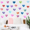 Kunshang Nuevo Estilo Pegatinas de Pared Acrílicas Pintadas a Mano Acuarela Amor Estilo Nórdico ins Pegatinas Decorativas Pegatinas de Pared de Fondo X-1