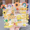 Pinzas para el Cabello de Dibujos Animados para Niños Accesorios para el Cabello de Princesa Coreana Venta al por Mayor Pasadores para Niñas Pequeñas Pinzas para el Cabello Peine Inverso Pinzas Laterales Adornos para el Cabello