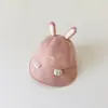 Gorro de Bebé Qiunan Otoño Invierno Nuevo Dibujos Animados Lindo Niños Niñas Cálido Resistente al Viento Gorra de Béisbol para Bebé Sombrero de Cubo
