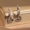 Lote mixto de varios estilos aretes de oro para mujer con colgante geométrico de circón microincrustado joyería de oreja de nicho de alta gama