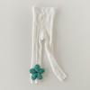 Meia-calça infantil atacado novo versátil cor sólida agulha dupla calças infantis arco pastoral meninas meia-calça