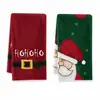 Paños de limpieza navideños al por mayor transfronterizos con estampado de Santa Claus, paños de cocina para limpieza festiva, hechos a medida según su diseño