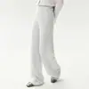 Pantalones Anchos Nuevos de Otoño e Invierno para Mujer, Ropa Exterior de Cachemir, Holgados y Ajustados, de Punto Casual Rectos de Cintura Alta