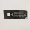 Adecuado para 25 B10 Sin Correr Pegatinas de Advertencia para Portón Trasero Panel de Acero Inoxidable Parche de Decoración para Coche Accesorios Suministros