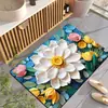 Alfombrilla de baño con efecto 3D, resistente a las manchas, secado rápido, alfombrilla absorbente de agua para la entrada del baño, alfombrilla de tierra de diatomeas de secado rápido para el baño, Transfronterizo