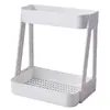 Suporte para Garrafas de Temperos de Cozinha Bancada Multifuncional Banheiro Prateleira de Armazenamento Multicamada Vaso Sanitário Organizador de Camada Dupla Atacado